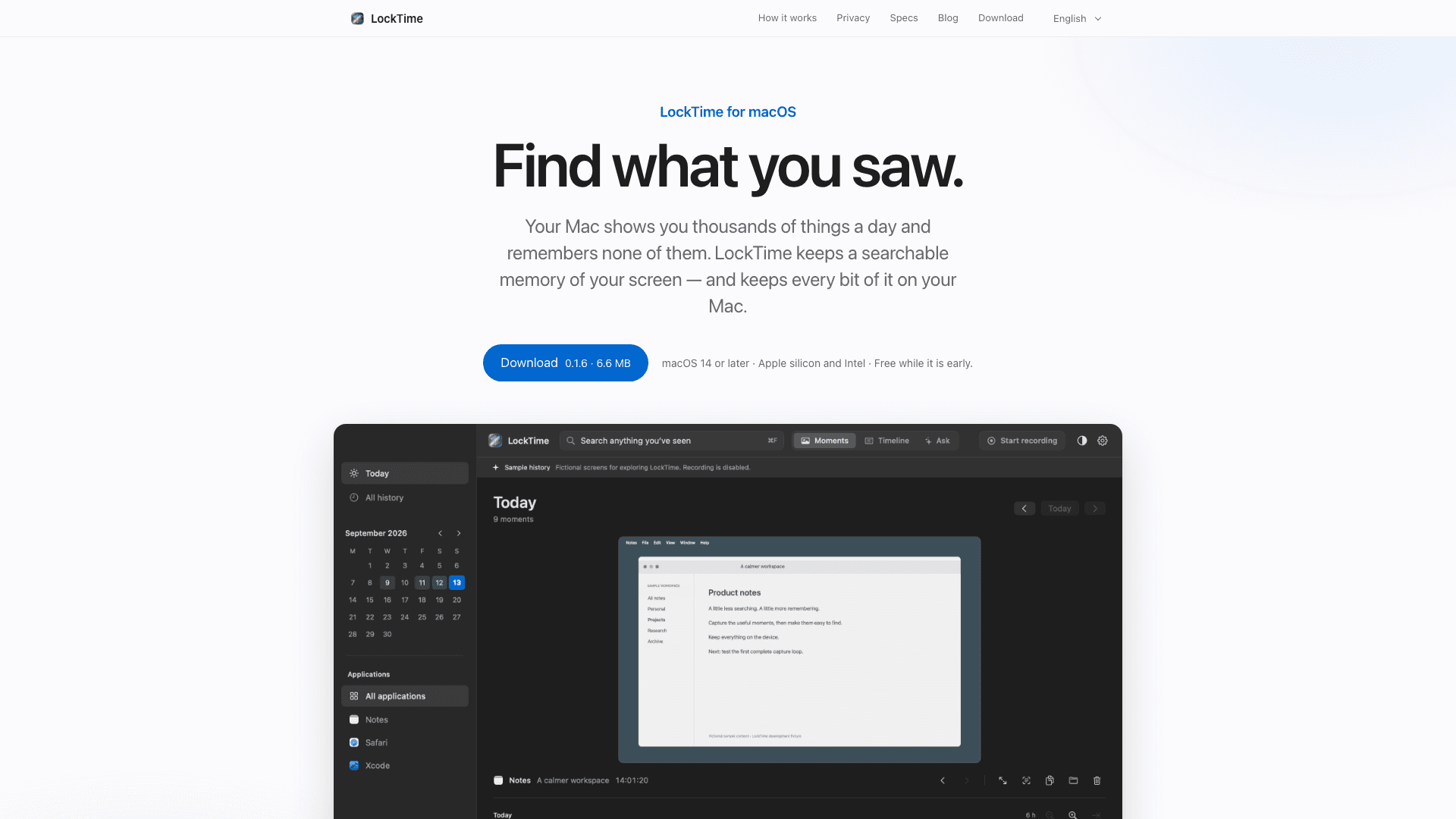 LockTime — Find what you saw.